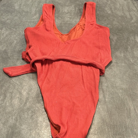 Talula Red One Piece Swimsuit - Picture 3 of 4